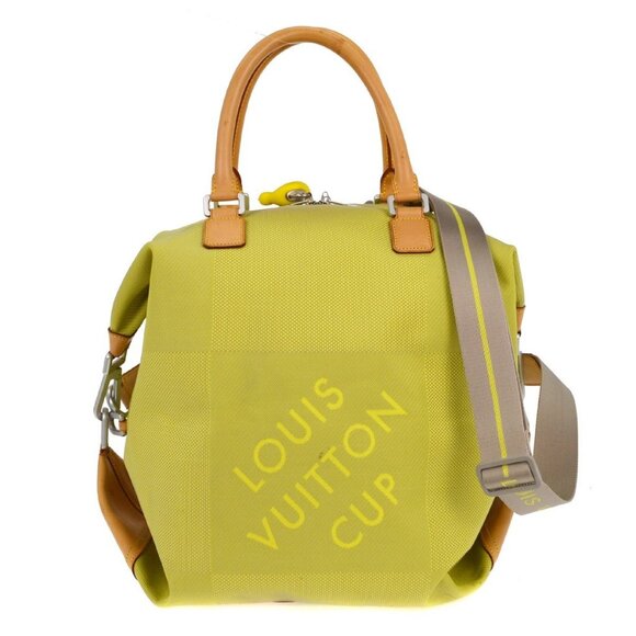 Louis Vuitton Yellow Damier Geant LV Cup America Cube M80633 MB0072 NQ00217 - Picture 1 of 9